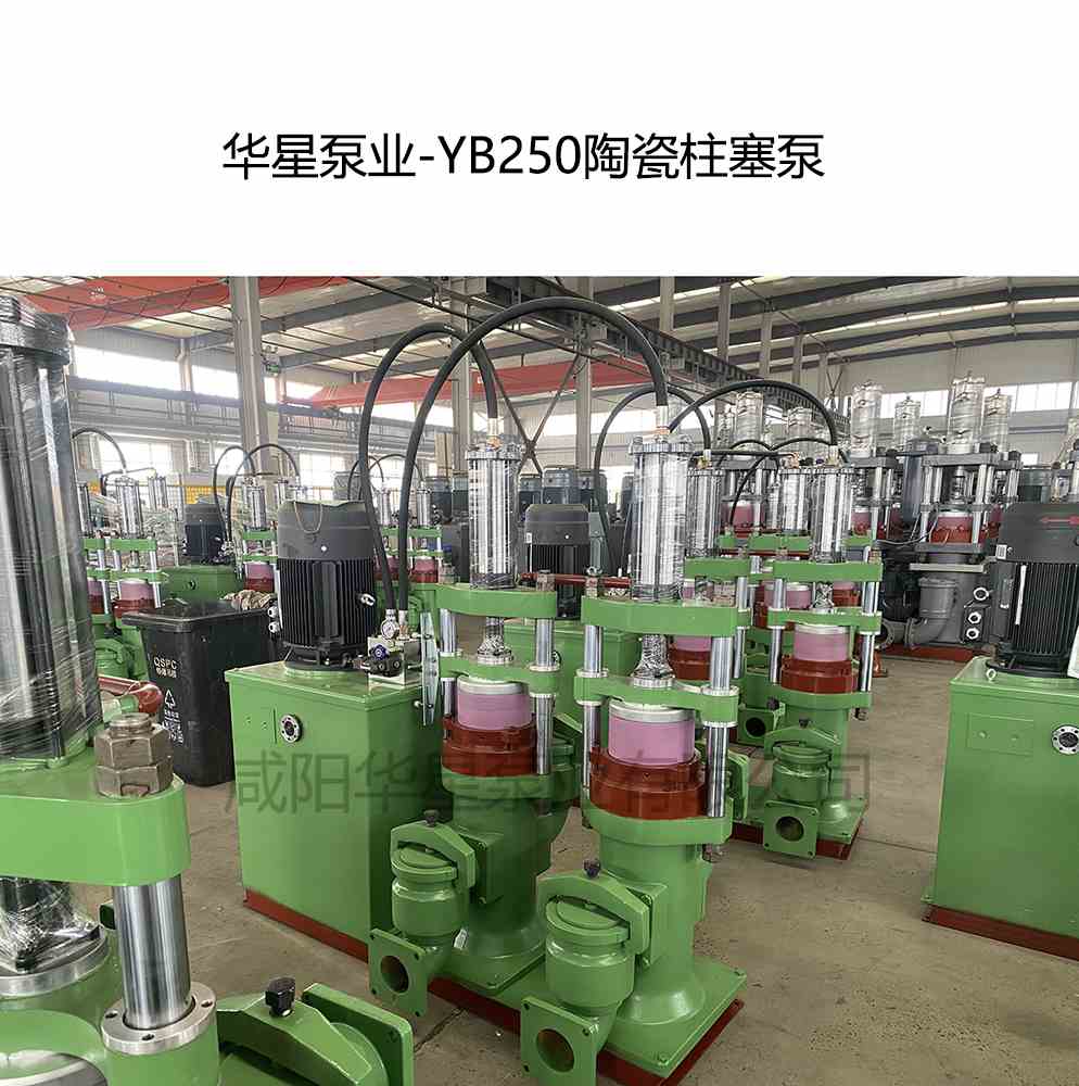 客戶給訂購(gòu)一臺(tái)YB250陶瓷柱塞泵